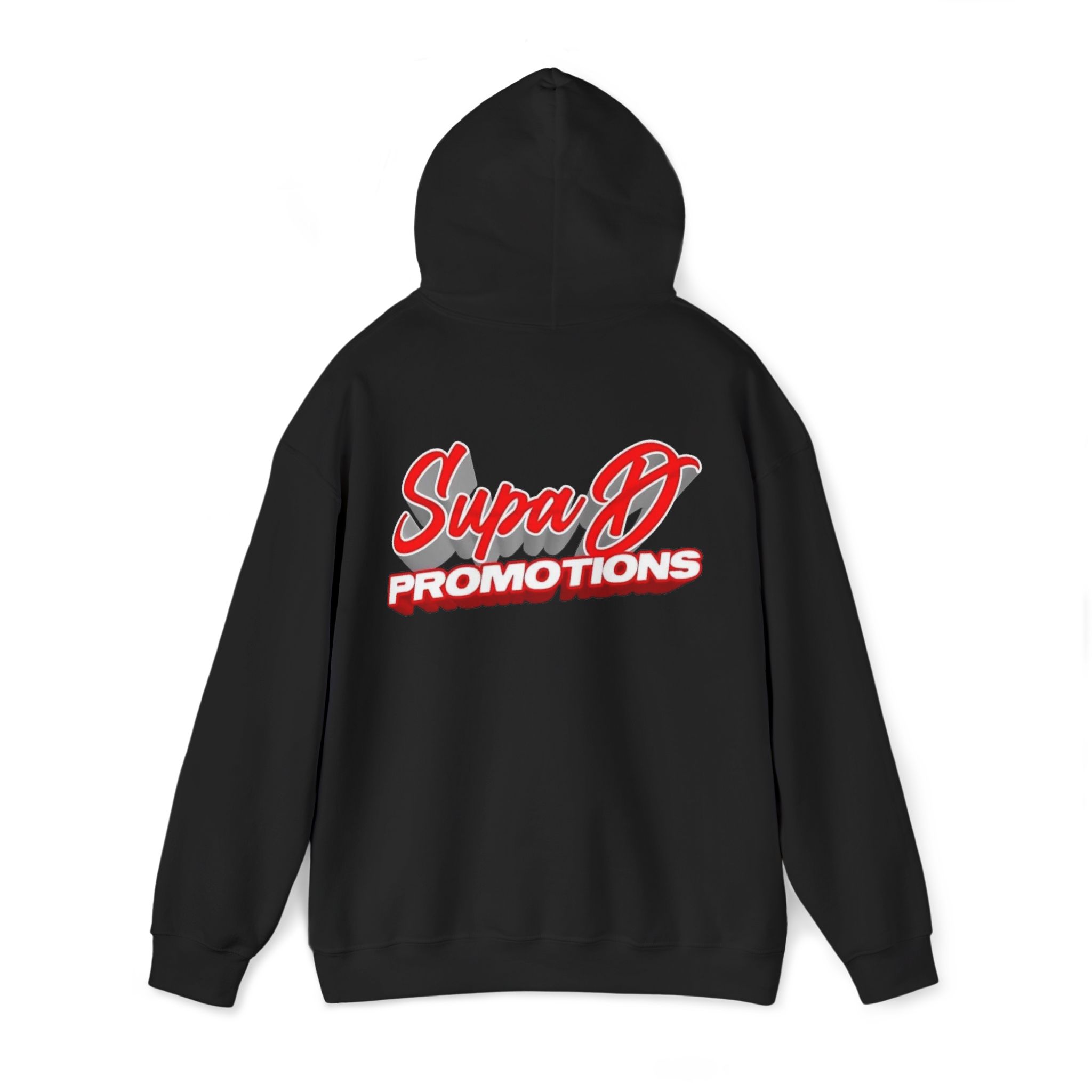Supa D Promotions Logo Hoodie — Retro Red Branded Pullover - Image 15