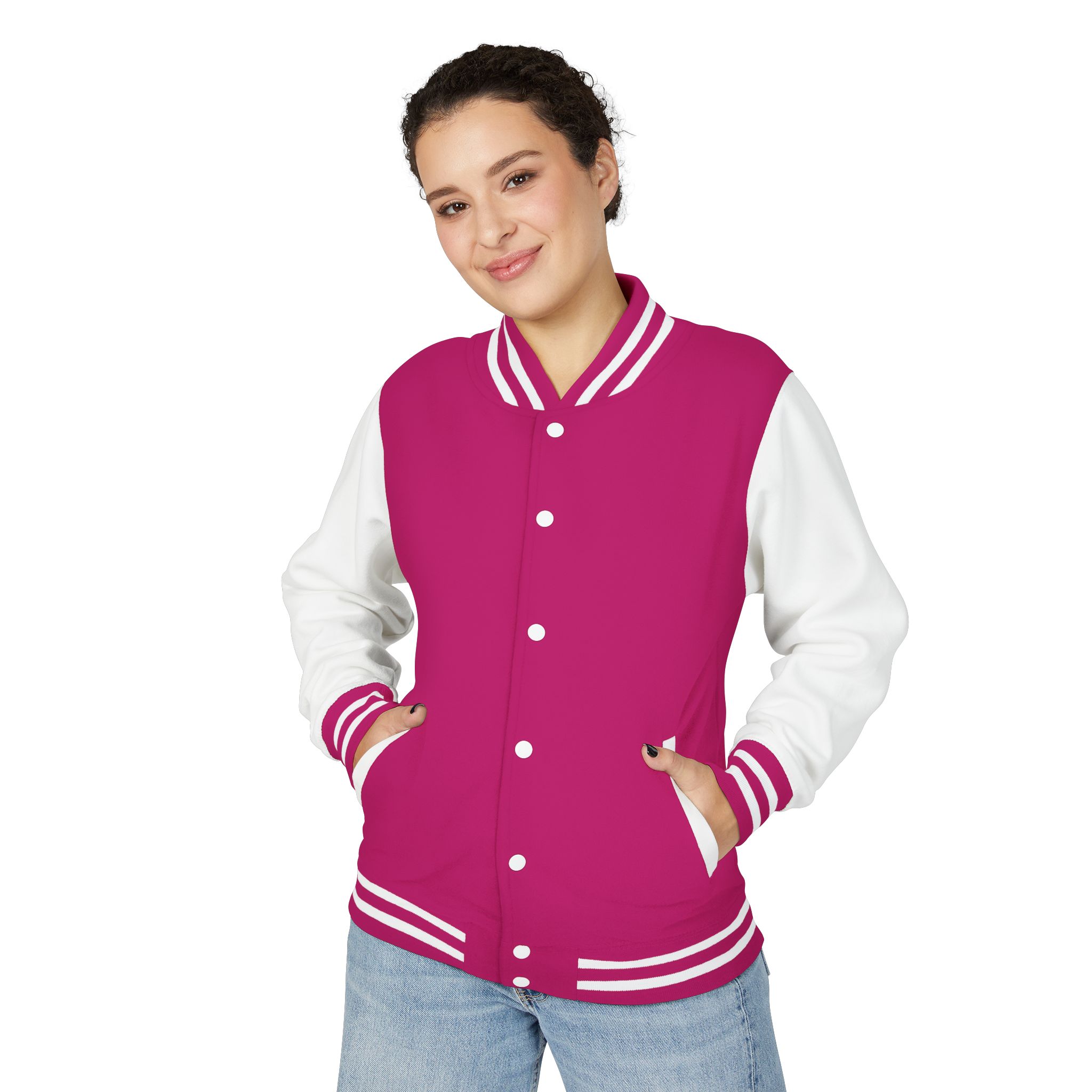 Letterman Jacket — 'Supa D Promotions' Retro Script Varsity Jacket - Image 9