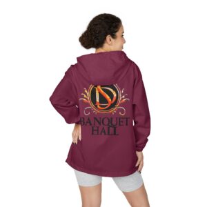 Banquet Hall Logo Windbreaker Jacket — Embroidered Crest Back